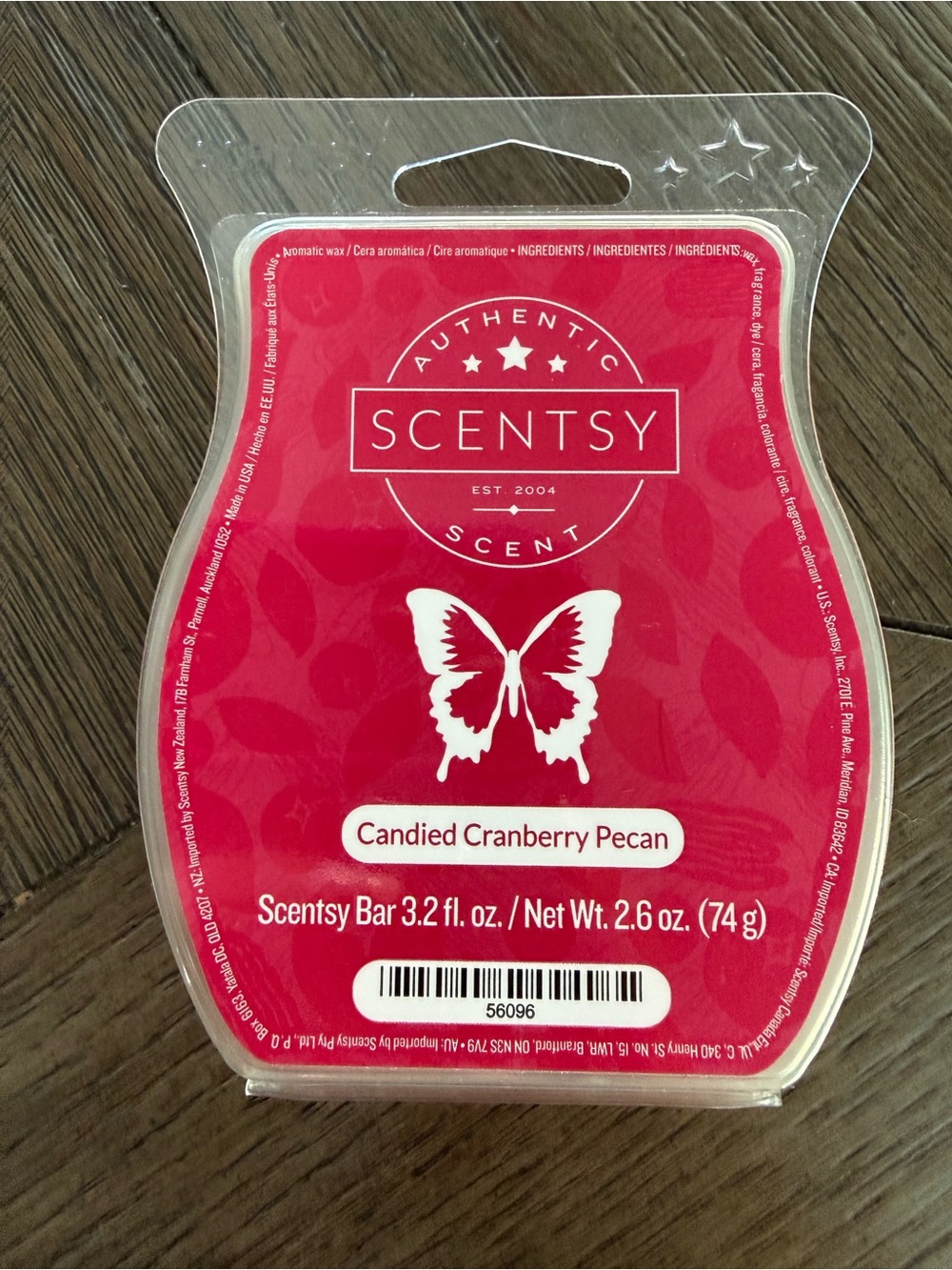 Scentsy Candied Cranberry Pecan Retired Wax Bar